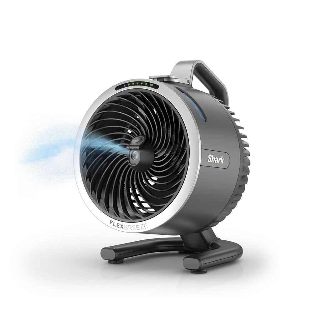 Shark FA052 FlexBreeze HydroGo 8.4 in. 5-Fan Speeds Personal Misting Portable Fan in Dark Grey Shark FA052 FlexBreeze HydroGo 8.4 in. 5-Fan Speeds Personal Misting Portable Fan in Dark Grey