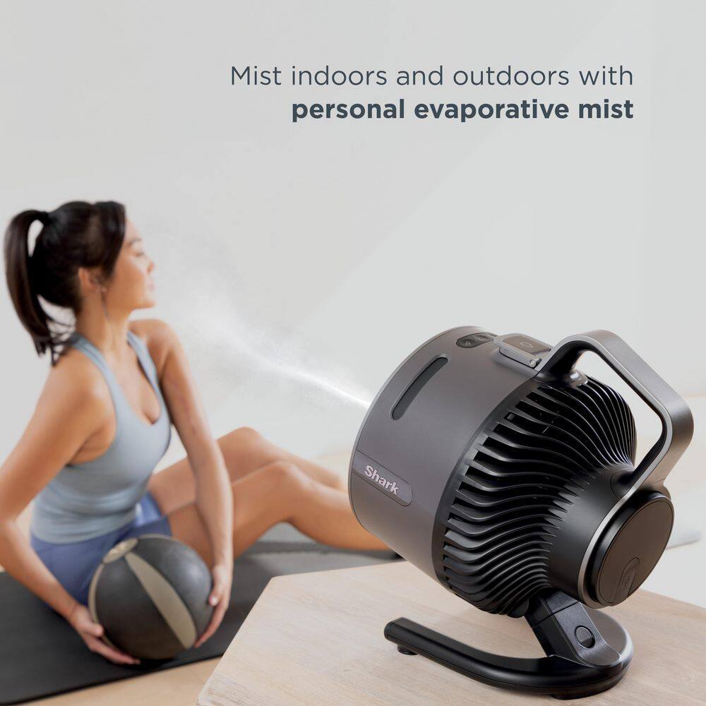 Shark FA052 FlexBreeze HydroGo 8.4 in. 5-Fan Speeds Personal Misting Portable Fan in Dark Grey3
