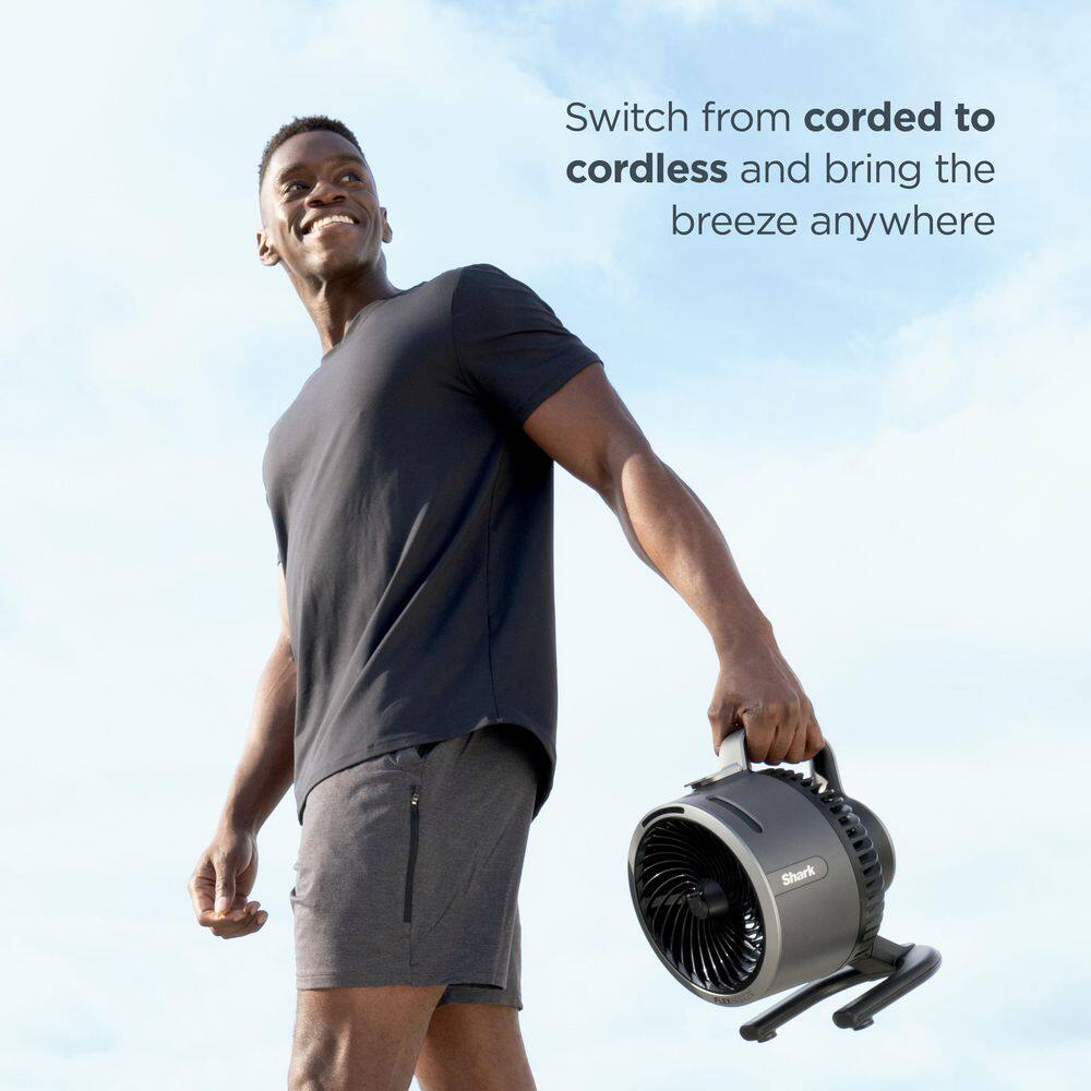 Shark FA052 FlexBreeze HydroGo 8.4 in. 5-Fan Speeds Personal Misting Portable Fan in Dark Grey9