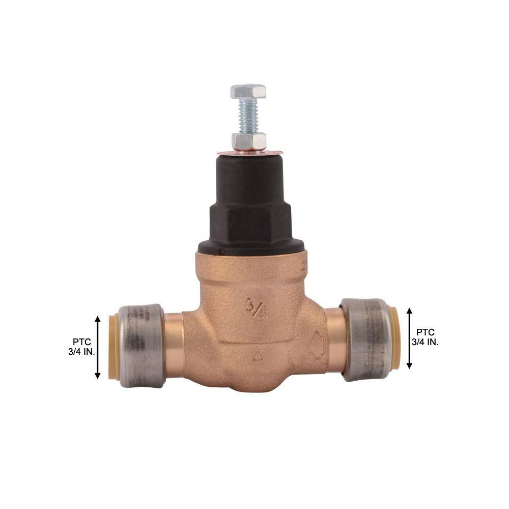 SharkBite 23858-0045 3 4 in. Push-to-Connect Bronze EB-45 Direct Pressure Regulator Valve6