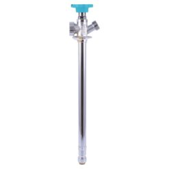 SharkBite 24636LF 1/2 in. Push-to-Connect x 3/4 in. MHT x 12 in. Brass Anti-Siphon Frost Free Sillcock Valve