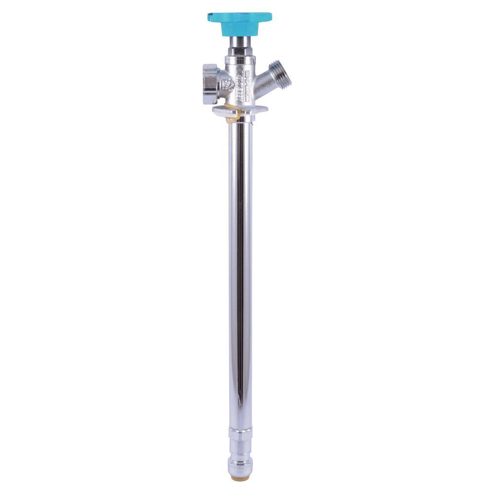 SharkBite 24636LF 1 2 in. Push-to-Connect x 3 4 in. MHT x 12 in. Brass Anti-Siphon Frost Free Sillcock Valve SharkBite 24636LF 1/2 in. Push-to-Connect x 3/4 in. MHT x 12 in. Brass Anti-Siphon Frost Free Sillcock Valve