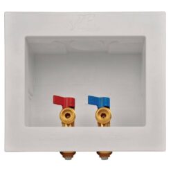SharkBite 24763 1/2 in. Push-to-Connect x 3/4 in. MHT Brass Washing Machine Outlet Box