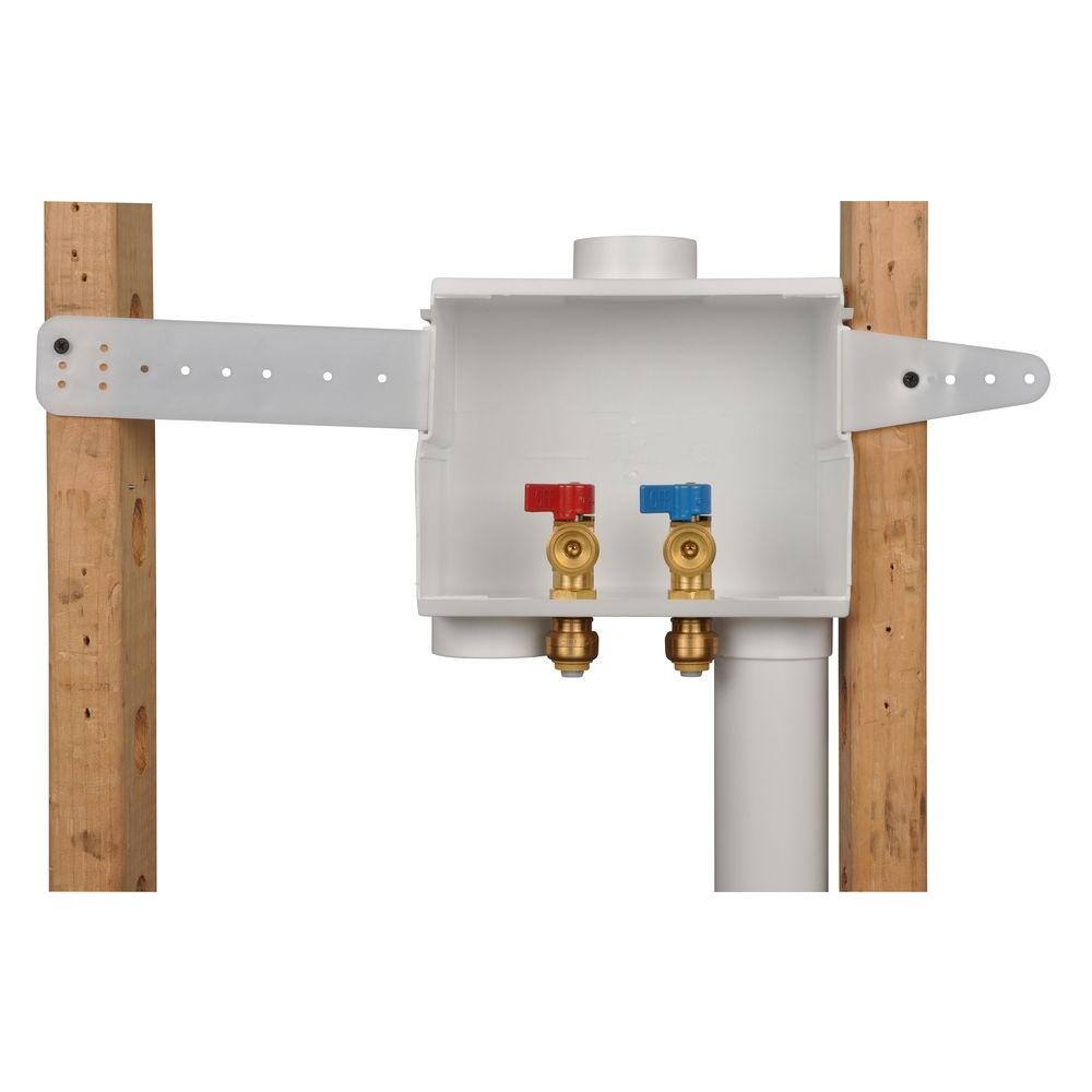 SharkBite 24763 1 2 in. Push-to-Connect x 3 4 in. MHT Brass Washing Machine Outlet Box7