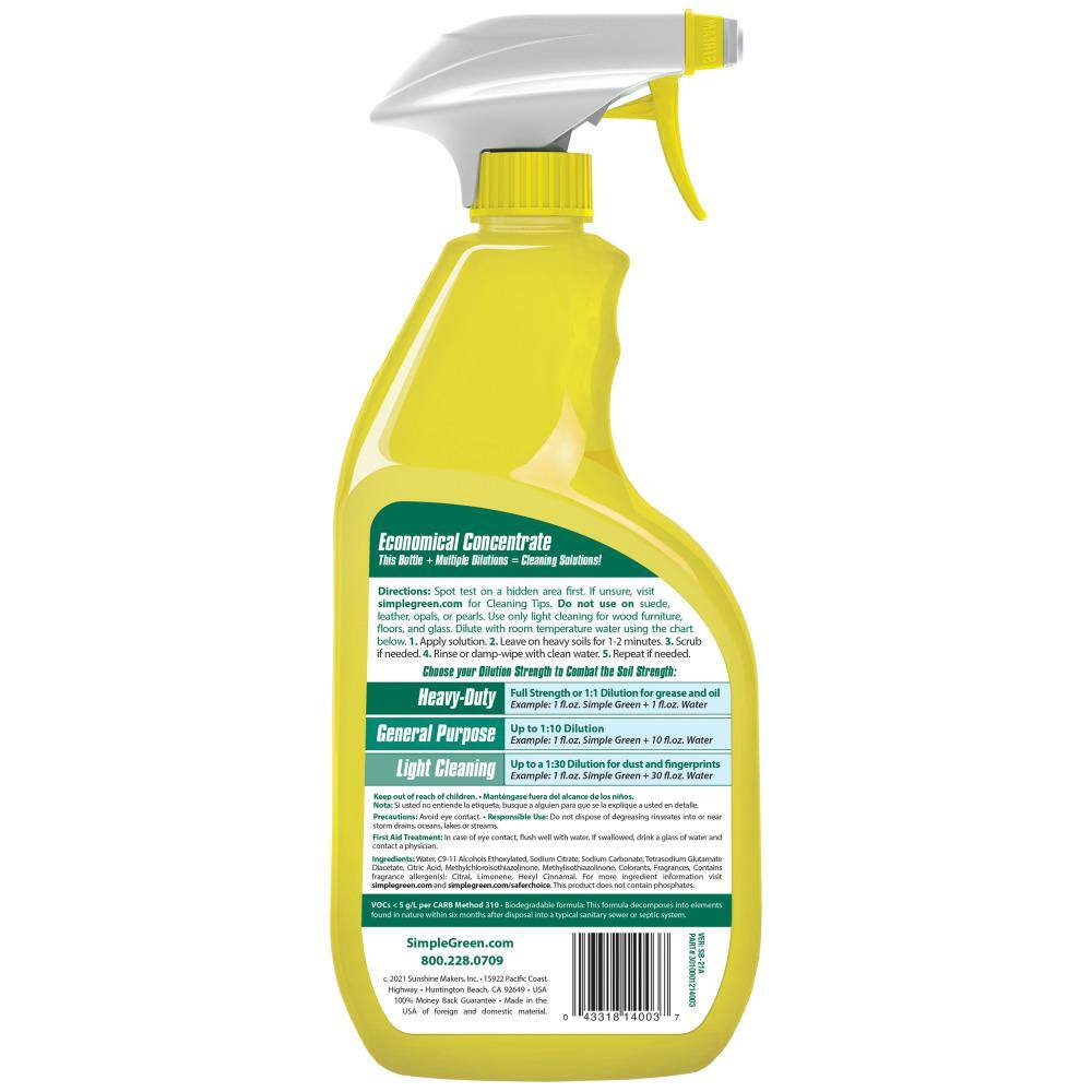 Simple Green 32 oz. Lemon Scent All-Purpose Cleaner (Case of 12)1