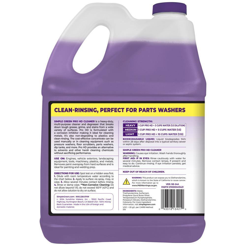 Simple Green Pro HD 128 oz. Professional-Grade Heavy-Duty Cleaner (Case of 4)1