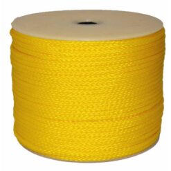 T.W. Evans Cordage 27-303 1/4 in. x 1000 ft. Hollow Braid Polypro Rope in Yellow