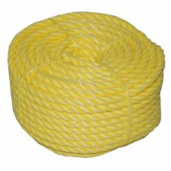 T.W. Evans Cordage 31-066 3/4 in. x 100 ft. Twisted Polypro Rope Coilette in Yellow