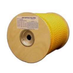 T.W. Evans Cordage 80-015 1/4 in. x 1200 ft. Buffalo Twisted Polypro Rope in Yellow