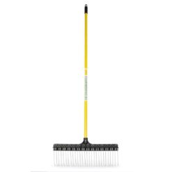 THE GROUNDSKEEPER II 55 in. Fiberglass Handle Steel Rake