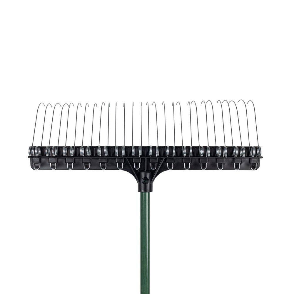 THE GROUNDSKEEPER II 55 in. Green Fiberglass Handle 21 in. Rake1