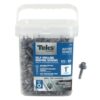 Teks 21418 #12 x 1 in. External Hex Washer Head Drill Point Corrosion Resistant Sheet Metal Roofing Screws (400-Pack)