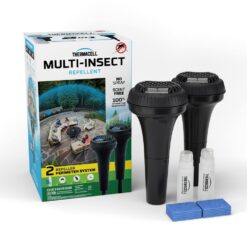 Thermacell 100546211 Multi-Insect Outdoor Perimeter Repeller System 15 ft. Coverage and Deet Free (Pack of 2)