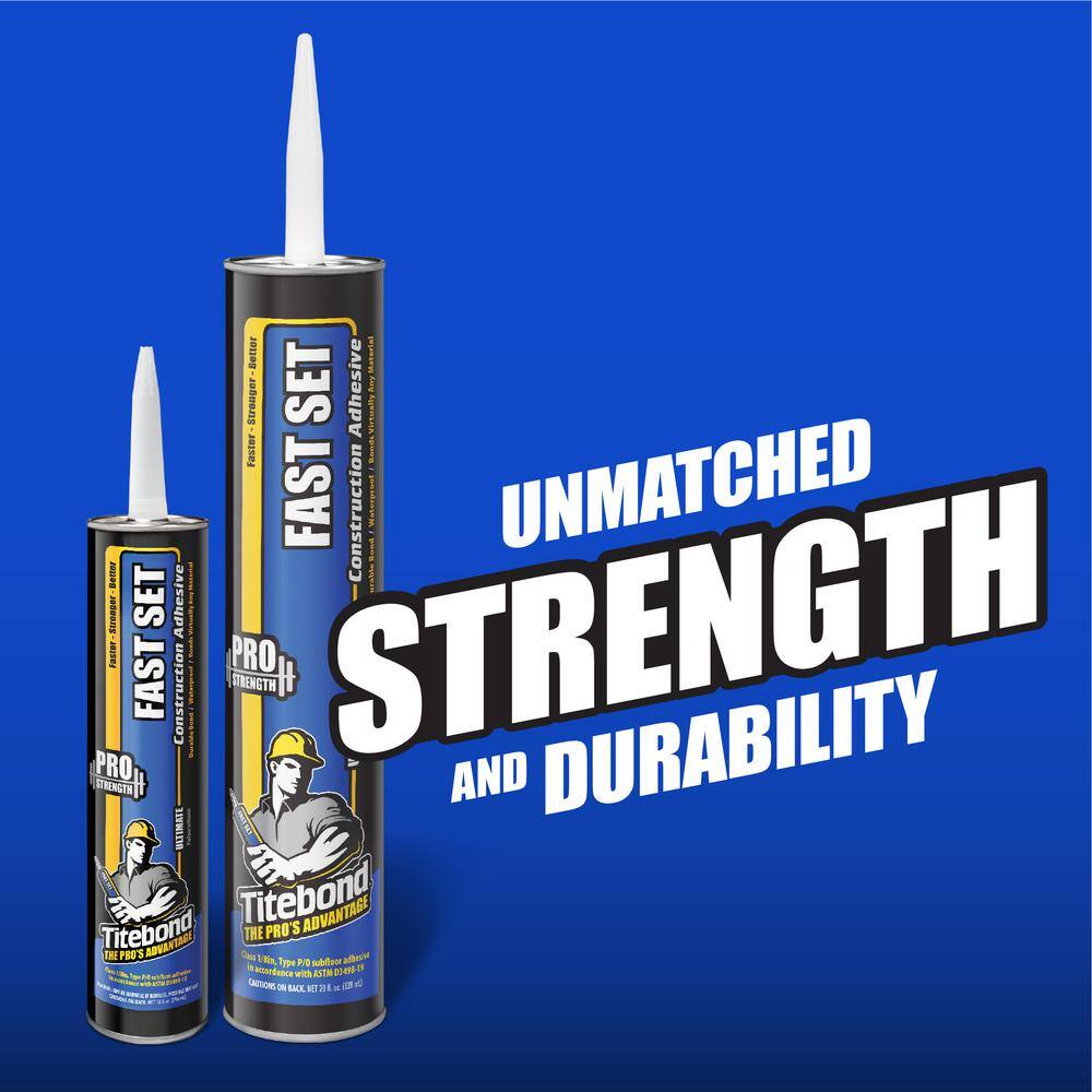 Titebond 4221 10 oz. Fast Set Polyurethane Construction Adhesive (12-Pack)4