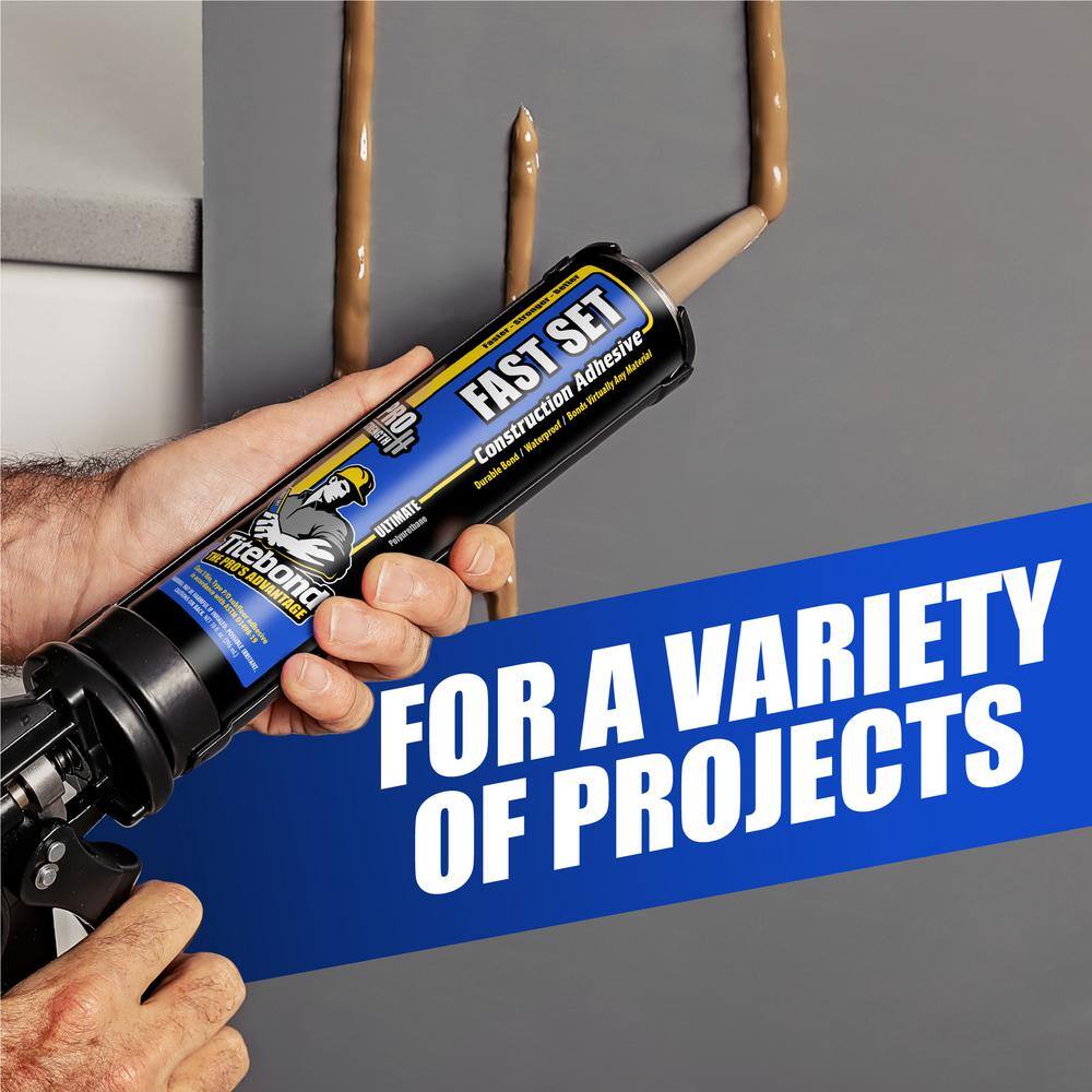 Titebond 4221 10 oz. Fast Set Polyurethane Construction Adhesive (12-Pack)7