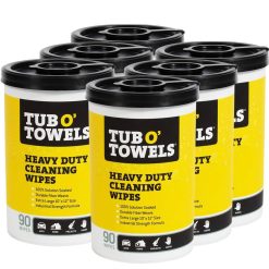Tub O' Towels TW90 90-Count Citrus Scent Heavy-Duty All-Purpose Wipes (6-Pack)