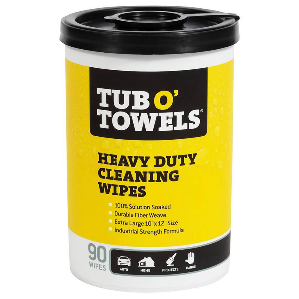 Tub O' Towels TW90 90-Count Citrus Scent Heavy-Duty All-Purpose Wipes (6-Pack)5