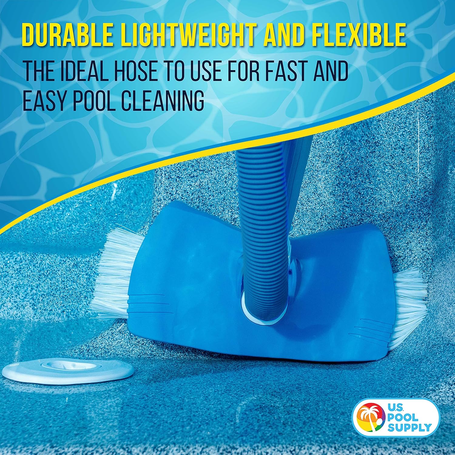U.S. Pool Supply 1-1 2 x 25 Foot Professional Above Ground Swimming Pool Vacuum Hose with Swivel Cuff - Removable Cuff, Cut to Fit - Compatible with Filter Pumps, Filtration Systems, Chlorinators8