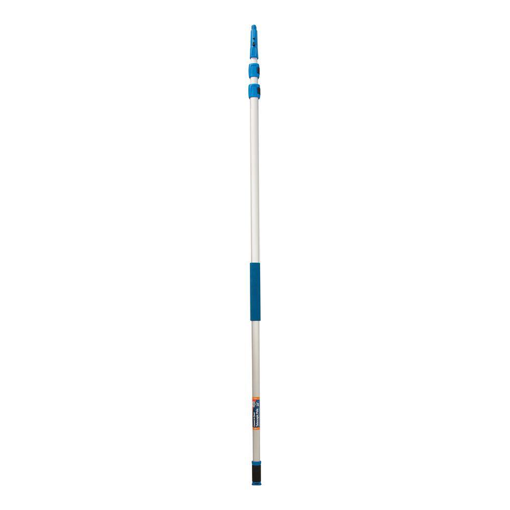 Unger 18 ft. Aluminum Telescoping Pole with Connect and Clean Locking Cone and Quick-Flip Clamps Unger 18 ft. Aluminum Telescoping Pole with Connect and Clean Locking Cone and Quick-Flip Clamps