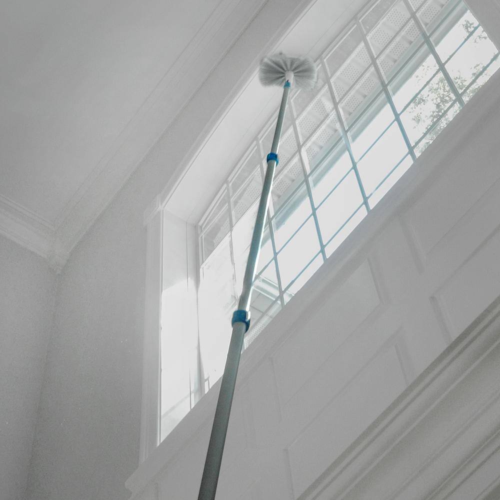 Unger 18 ft. Aluminum Telescoping Pole with Connect and Clean Locking Cone and Quick-Flip Clamps3