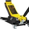 VEVOR 2.5 Ton Low Profile Aluminum and Steel Racing Floor Jack with Dual Pistons Quick Lift Pump - Lifting Range 3-3/4"-18-7/10"