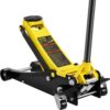 VEVOR 2.5 Ton Low Profile, Heavy-Duty Steel Racing Floor Jack with Dual Pistons Quick Lift Pump, Lifting Range 3.64"-19.49"