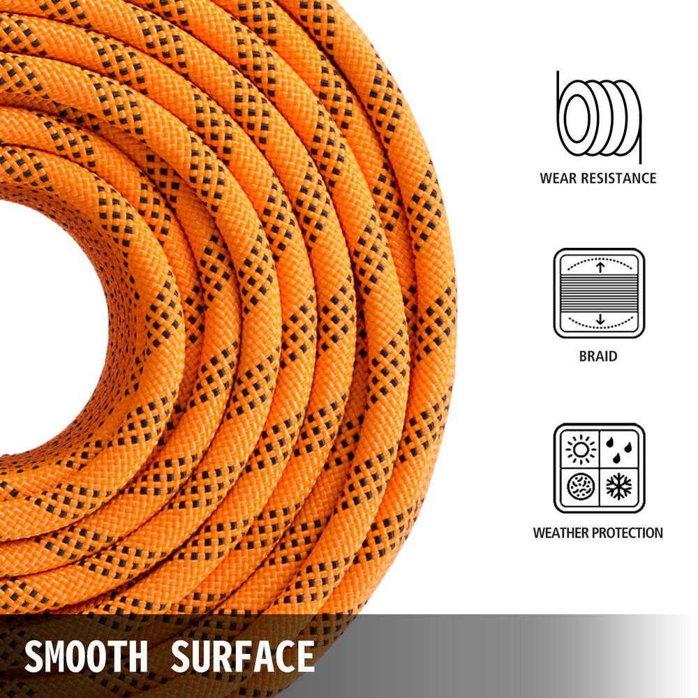 VEVOR 9 16 in. Double Braid Polyester Rope 200 ft. Nylon Pulling Rope 8600 lbs. Breaking Strength Polyester Load Sailing Rope5