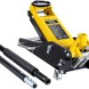 VEVOR Low Profile Floor Jack 2 Ton (4400 lbs), Heavy Duty Aluminum Hydraulic Racing Floor Jack, Hydraulic Car Jack, Dual Piston Quick Lift Pump, 3.2-14.6 Height Lifting Range (Yellow)