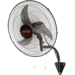 VEVOR Wall Mount Fan 20 in. 3-speed High Velocity Max. 4650 CFM Oscillating Industrial Wall Fan for Warehouse