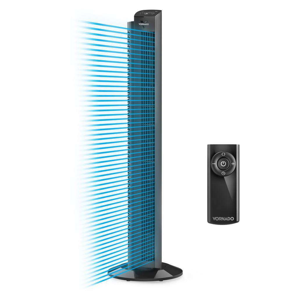 Vornado FA1-0205-06 OZI42 42 in. 5-Speed Tower Fan in Black with Remote Control, Oscillation and Timer Vornado FA1-0205-06 OZI42 42 in. 5-Speed Tower Fan in Black with Remote Control, Oscillation and Timer