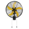 WOCK IFYFI20 HICFM 20 in. 3 Speeds High Velocity Oscillating Wall Mounted Fan in Yellow with 1/3 HP Powerful Motor, 4800 CFM
