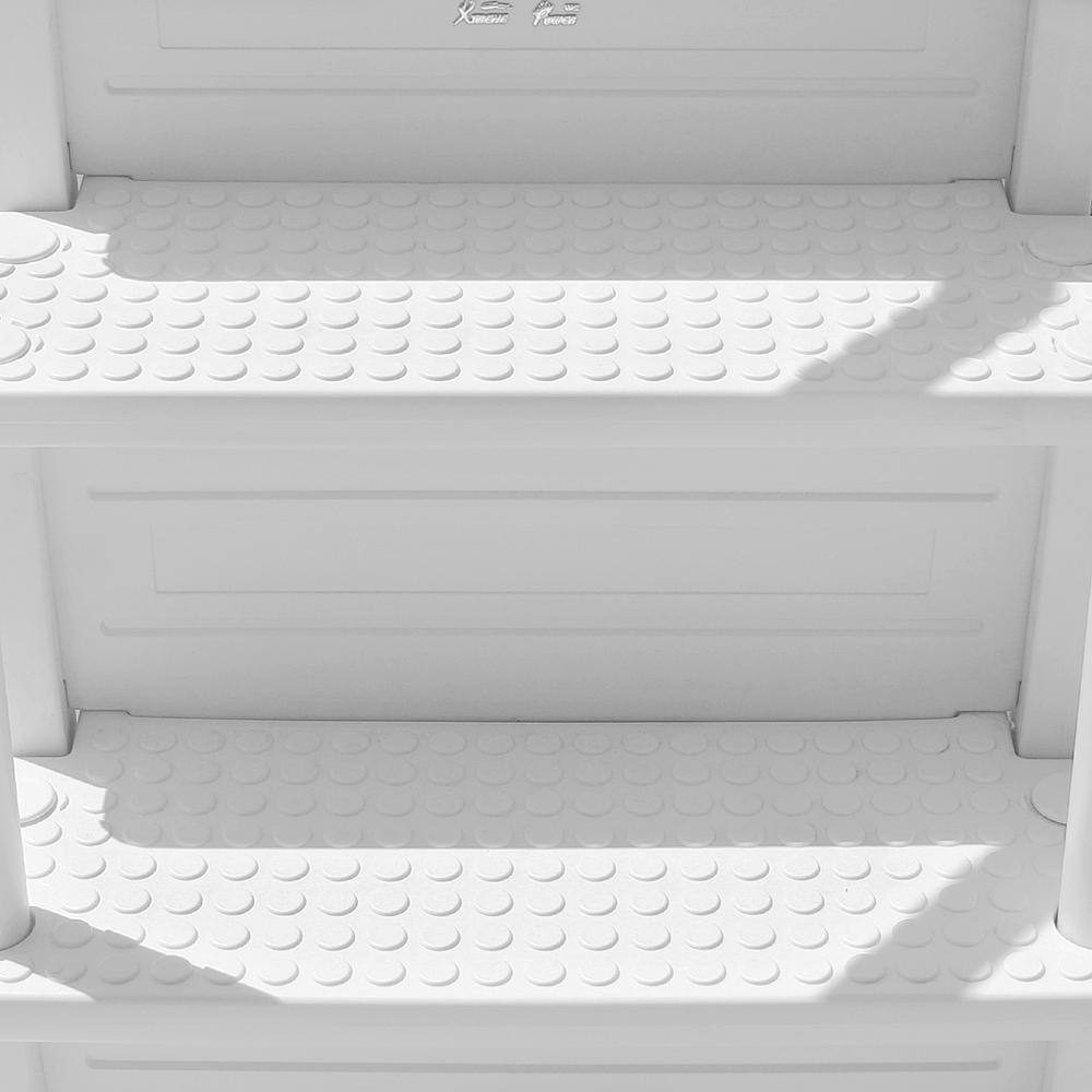 XtremepowerUS 75137-H2 32 in. Plastic Safety Pool Ladder 4-Step Deck Stairs for Above Ground Pools12