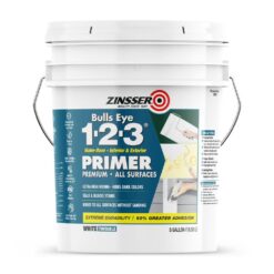 Zinsser 2000 Bulls Eye 1-2-3 5 Gal. White Water-Based Interior/Exterior Primer and Sealer
