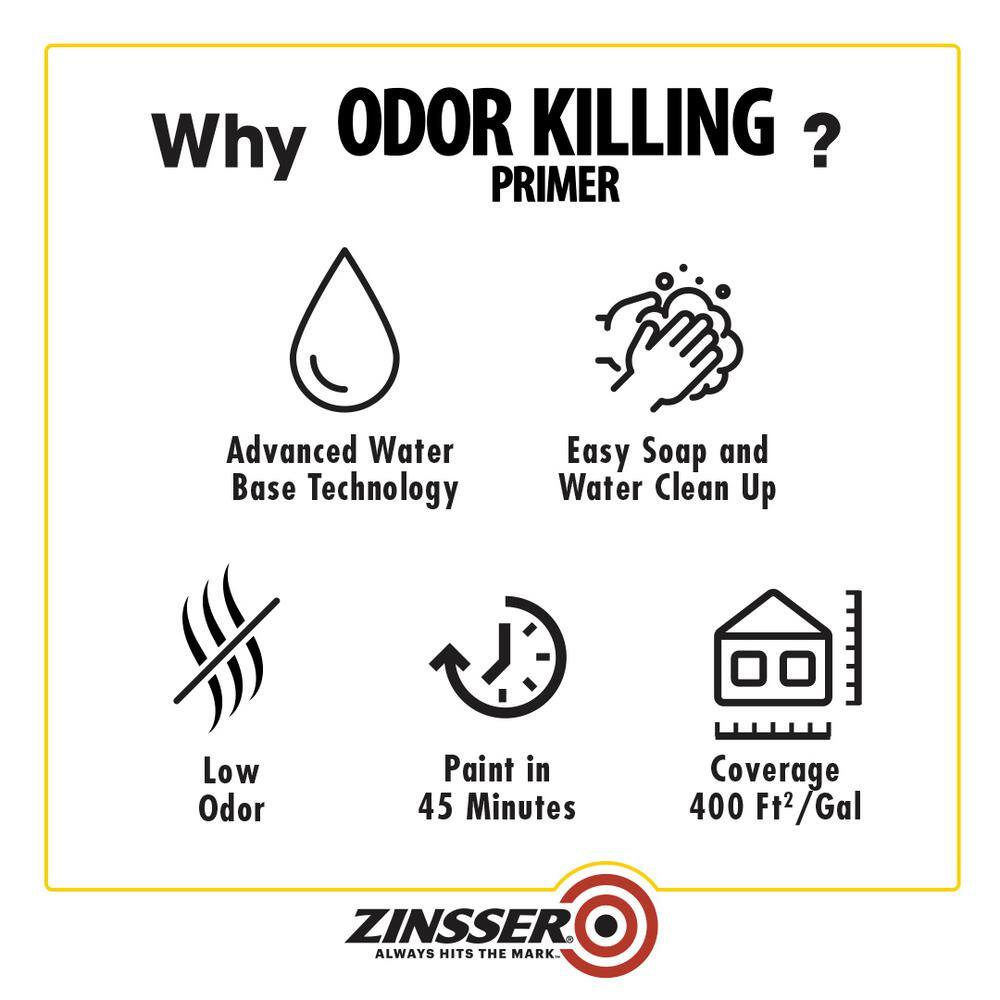 Zinsser 307649 5 gal. Odor Killing Interior Primer4