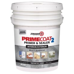 Zinsser 323155 PrimeCoat2 5 gal. White Water-Based Interior/Exterior Multi-Purpose Primer & Sealer