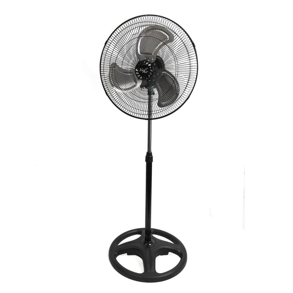 black-vieair-pedestal-fans-98596356m-64_1450 VIEAIR 18 in. Adjustable Height Oscillating Pedestal Industrial Heavy Duty Fan