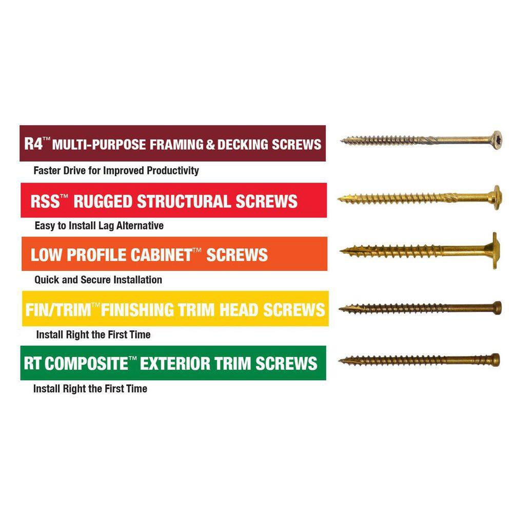 c 01095 #9 x 1-1 2 in. Star Drive Round Head R4 Multi-Purpose Framing and Decking Screws (820-Pack)10