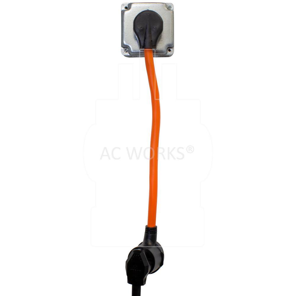 AC WORKS S650630-018 1.5 ft. 6-50P Welder Plug to 6-30R 3-Prong 30 Amp 250-Volt Commerical HVAC Female Adapter7