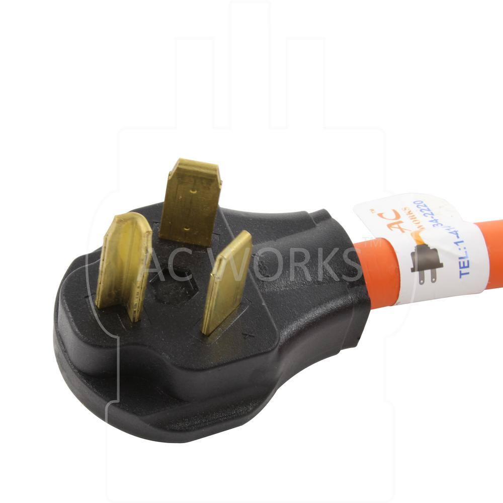 AC WORKS WD1030650-018 10 3 STW 1.5 ft. Welder Adapter Cord 3-Prong 10-30P Dryer Plug to 6-50R Welder Outlet4