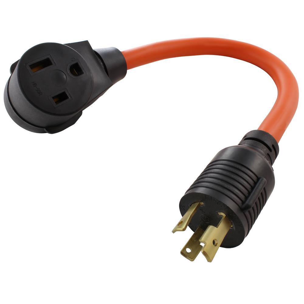 AC WORKS WDL630650-018 AC Connectors 1.5 ft. L6-30P 30 Amp 250-Volt Locking Plug to 6-50 Welder Connector AC WORKS WDL630650-018 AC Connectors 1.5 ft. L6-30P 30 Amp 250-Volt Locking Plug to 6-50 Welder Connector