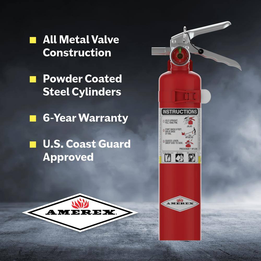 AMEREX B417T 1-A 10-B C 2.5 lbs. ABC Dry Chemical Fire Extinguisher8