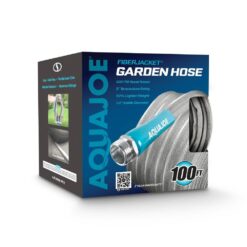 AQUA JOE AJFJH100-PRX 1/2 in. Dia. x 100 ft. Xtreme Fiber jacket Garden Hose, Metal Fittings