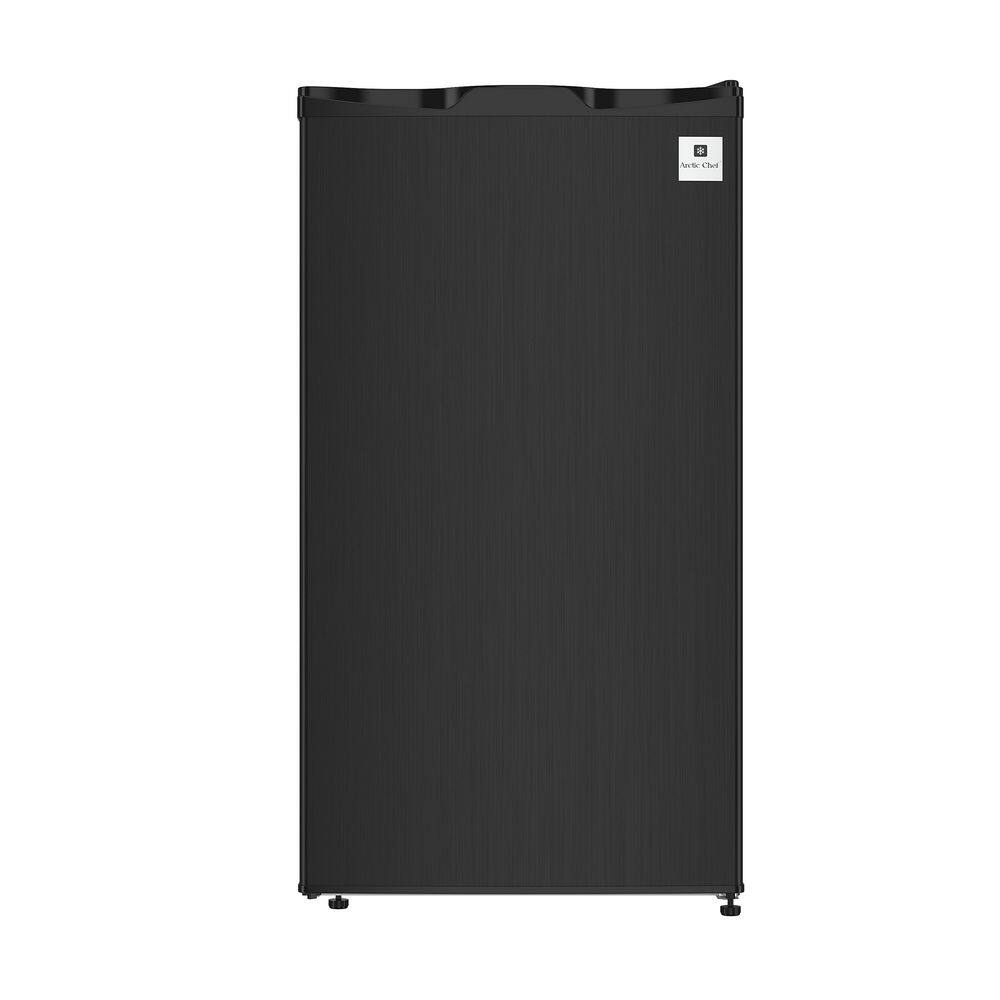 ARCTIC CHEF RFR335-COM 3.2 cu. ft. Mini Fridge in Black Stainless Steel ARCTIC CHEF RFR335-COM 3.2 cu. ft. Mini Fridge in Black Stainless Steel