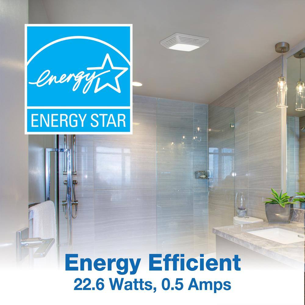 Air King BFQL70 ENERGY STAR Certified Snap-In Installation Quiet 70 CFM Bathroom Exhaust Fan with LED light1