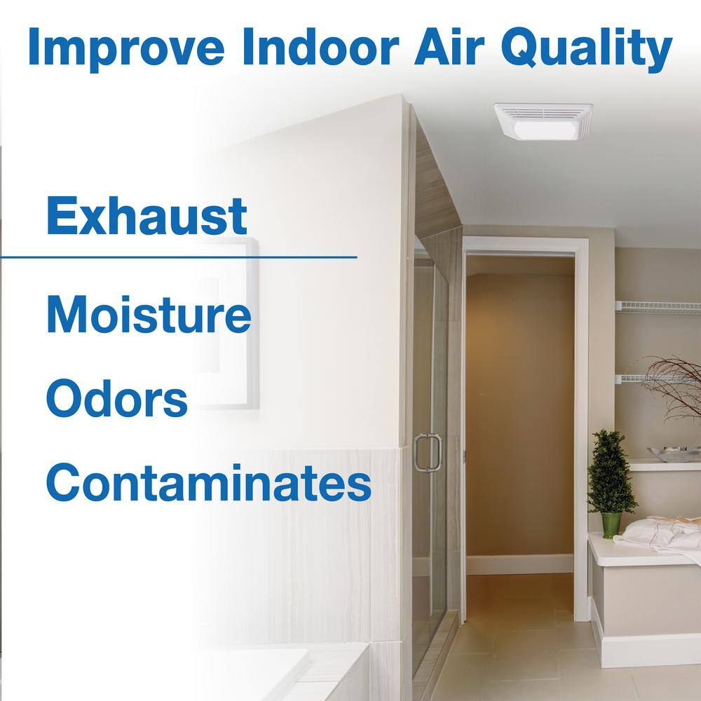 Air King BFQL70 ENERGY STAR Certified Snap-In Installation Quiet 70 CFM Bathroom Exhaust Fan with LED light11