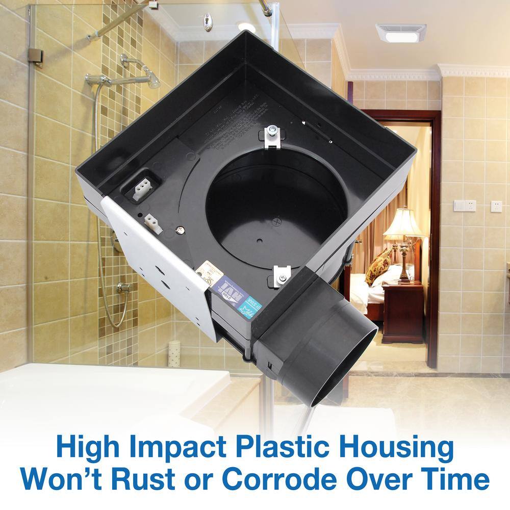 Air King BFQL70 ENERGY STAR Certified Snap-In Installation Quiet 70 CFM Bathroom Exhaust Fan with LED light13