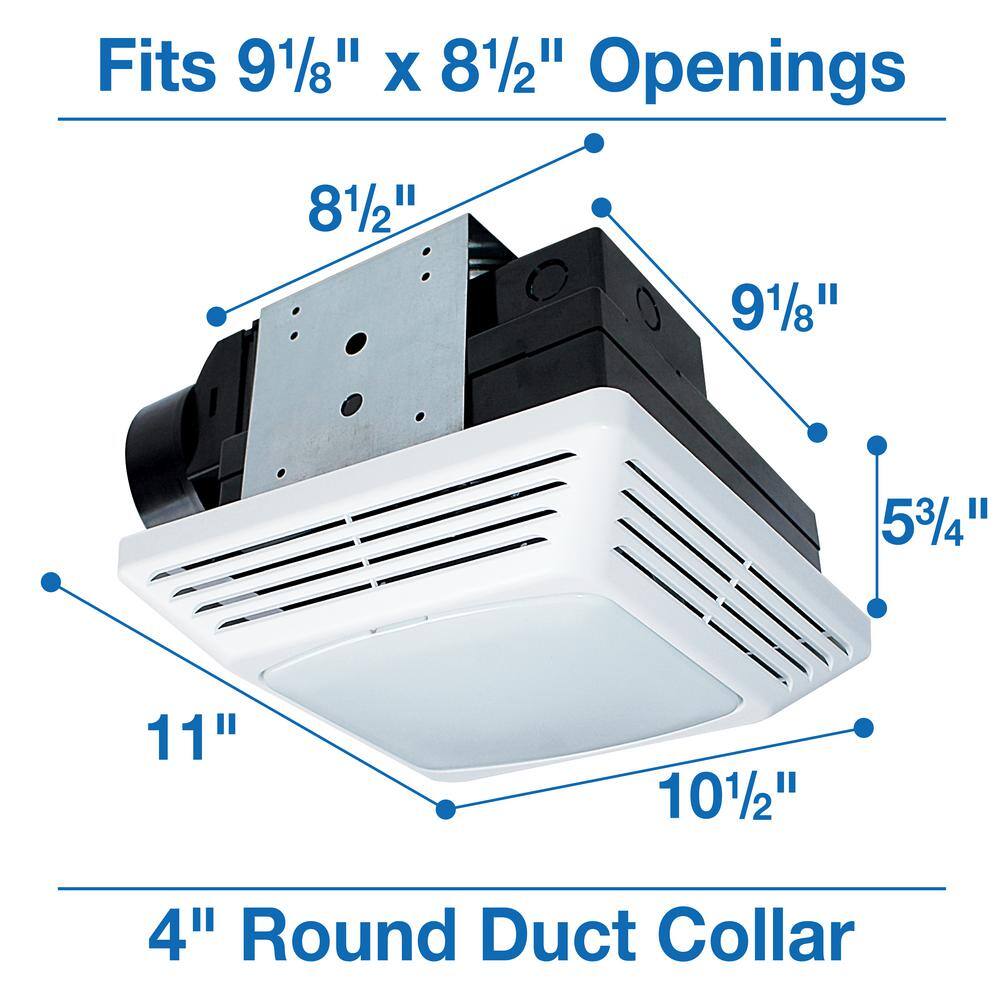 Air King BFQL70 ENERGY STAR Certified Snap-In Installation Quiet 70 CFM Bathroom Exhaust Fan with LED light6