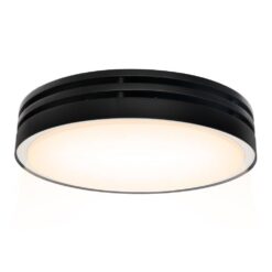Akicon AK13110N4-B 110 CFM, 2-Sones Bathroom Fan with Light, 15-Watt Dimmable 3CCT LED Light with 5-Watt 2-Color Night Light, Round, Black