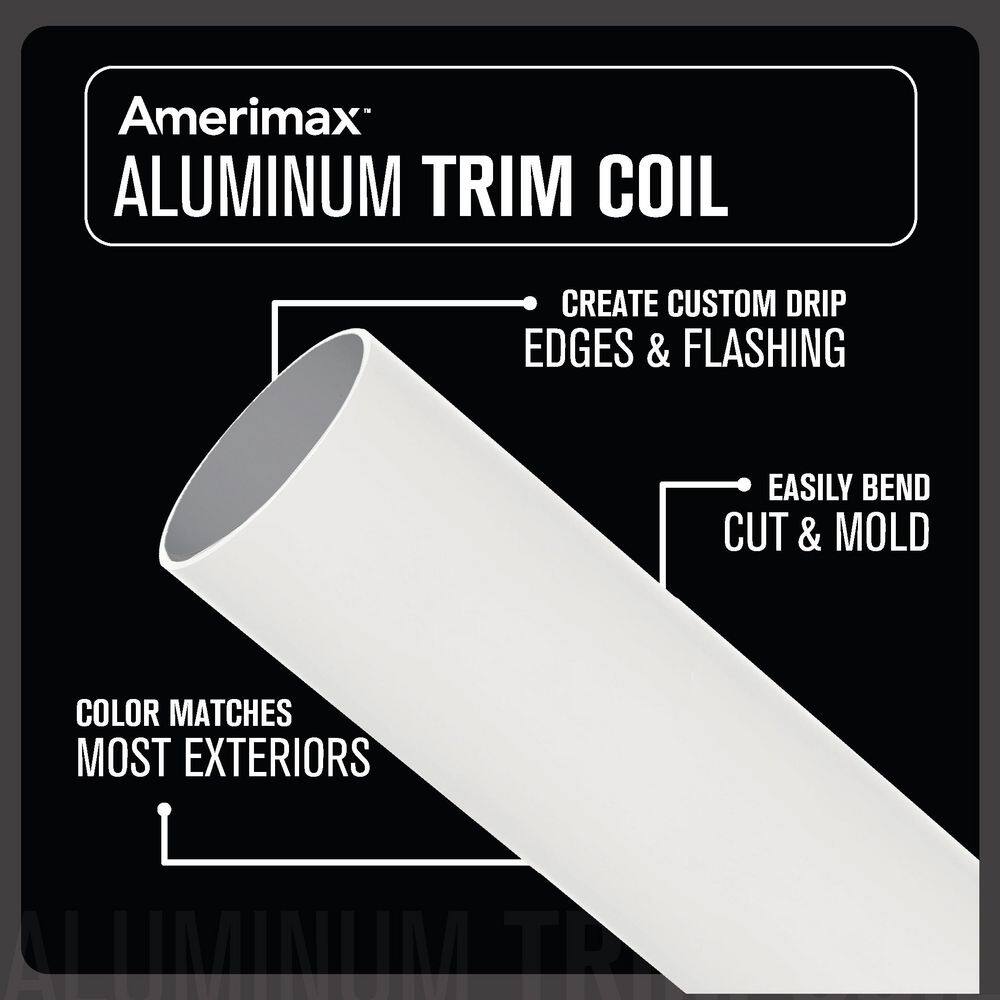 Amerimax Home Products 69124182 24 in. x 50 ft. Bright White Aluminum Trim Coil2