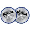 Avanti Pro P128080PP 12 in. x 80-Tooth Fine Finish Circular Saw Blade (2-Pack)